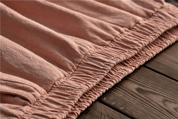 Women Loose Lantern Leisure Linen and Cotton Pants