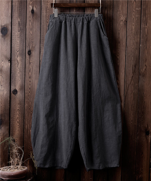 Women Retro Style Women Linen and Cotton Lantern Pants