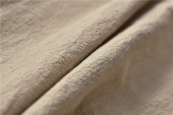 Women Retro Style Water-washed Linen and Cotton Lantern Pants