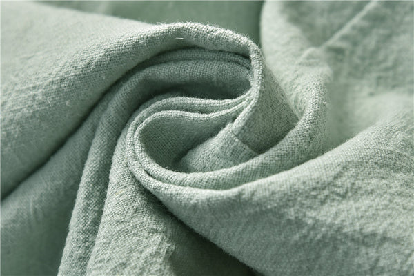 Women Retro Style Water-washed Linen and Cotton Lantern Pants