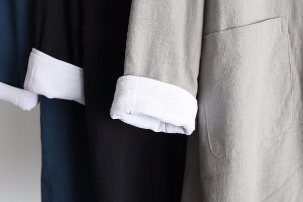 Men Asian Style Linen and Cotton Coat (inner with velvet)