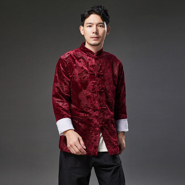 2021 Autumn NEW! Men Retro Chinese Style Linen and Cotton Long Sleeve Thin Jacket
