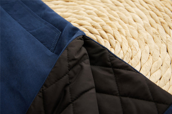 2021 Winter NEW! Men Modern Simple Style Linen and Cotton Quilted Short Coat