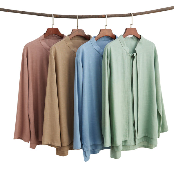 2022 Summer NEW! Men Causal Style Linen and Cotton Long Sleeve Modern Shirts