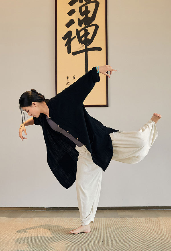 2022 Summer NEW! Women Linen and Cotton Loose Thin Zen Style KungFu Jacket