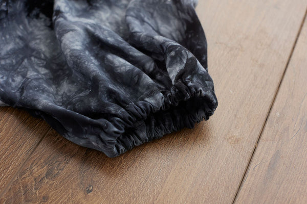 Men Retro Style Linen and Cotton Loose Dyed Color Drawstring Pants