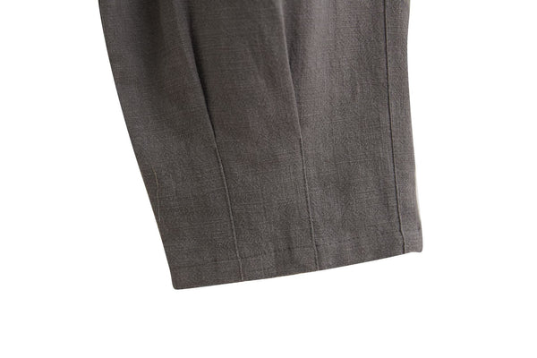 2022 Summer NEW! Men Causal Style Linen and Cotton Drawstring Small Leg Pants