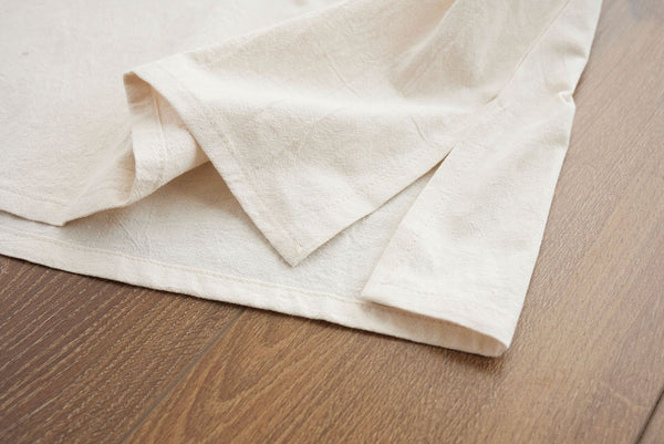 Men Causal Style V Neck Buckle Linen and Cotton Short Sleeve Tops