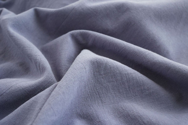 Men Causal Style Round Collar Buckle Linen and Cotton Short Sleeve Tops