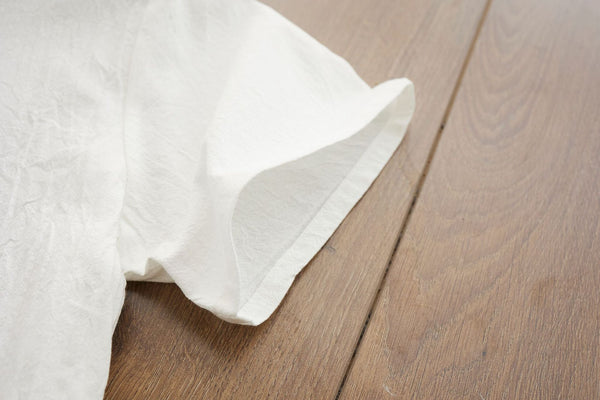 Men Causal Style V Neck Buckle Linen and Cotton Short Sleeve Tops