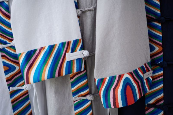 2022 Summer NEW! Men Ethnic Style Linen and Cotton Middle Sleeve Shirts