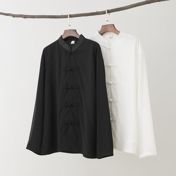 2021 Autumn NEW! Men Asian Style Linen and Cotton Long Sleeve Cardigan Thin Jacket