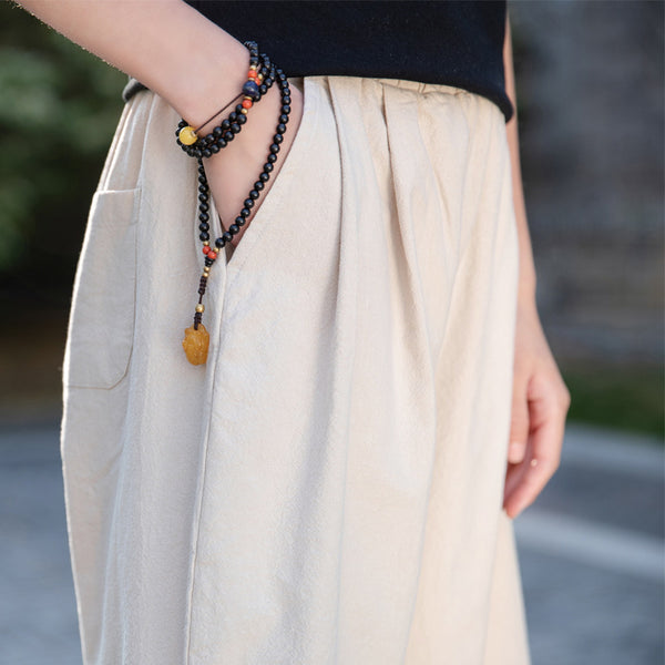 2022 Summer NEW! Women Retro Style Wrinkle Linen and Cotton Shorts