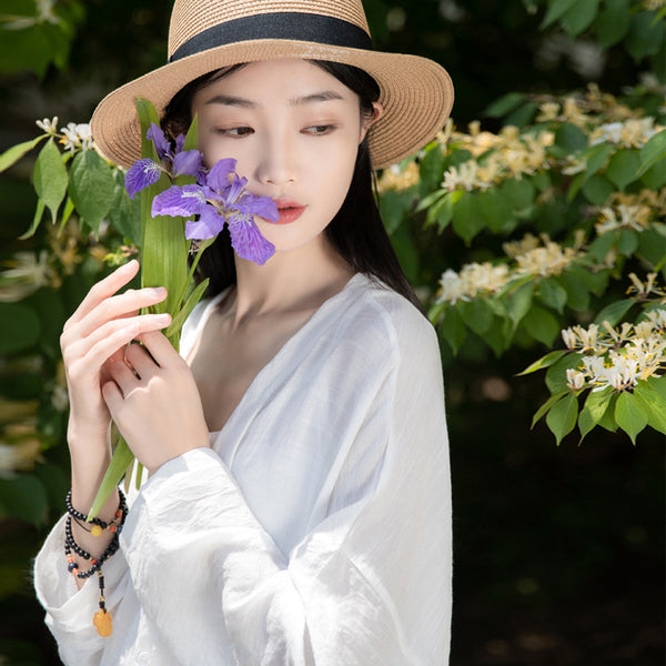 2022 Summer NEW! Women Causal Style Linen and Cotton Long Light Cardigan