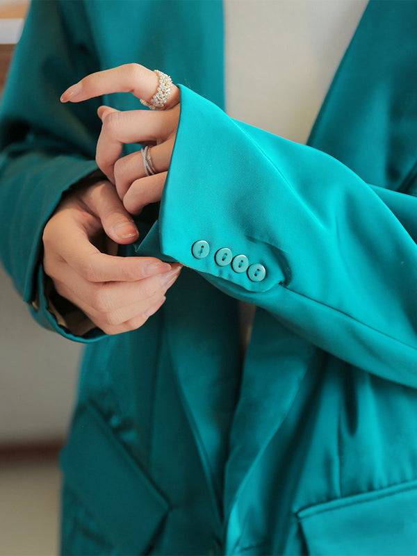 2021 Winter NEW! Women Linen and Cotton Suit Style Long-sleeved Jacket