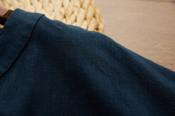 2021 Autumn NEW! Men Retro Chinese Style Pure Color Linen and Cotton Long Sleeve Cardigan Thin Jacket