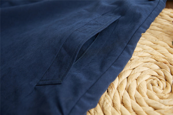 2021 Winter NEW! Men Modern Simple Style Linen and Cotton Quilted Short Coat