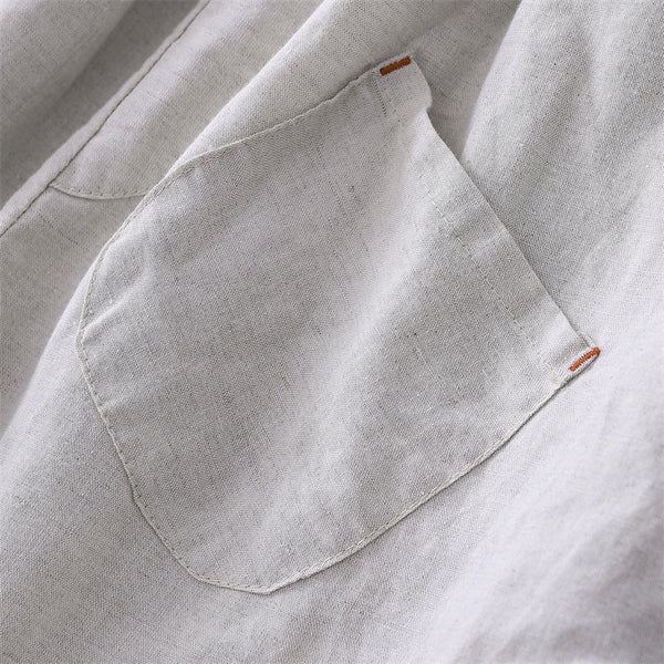 2021 Autumn NEW! Women Lantern Style Linen and Cotton Causal Patchwork Front Pocket Cropped Capris