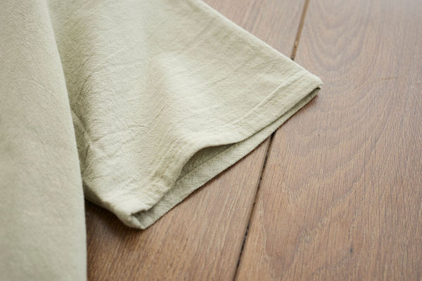 Men Causal Round Neck Style Linen and Cotton Short Sleeve Tops