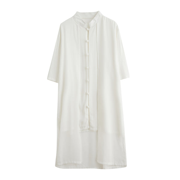 2022 Summer NEW! Men Retro Style Linen and Cotton Short Sleeve 2 Layers Shirts