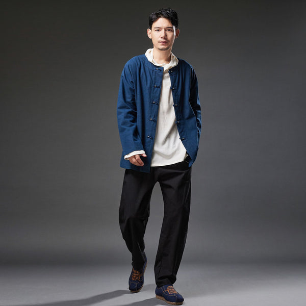 2021 Autumn NEW! Men Retro Style Linen and Cotton Loose Pants