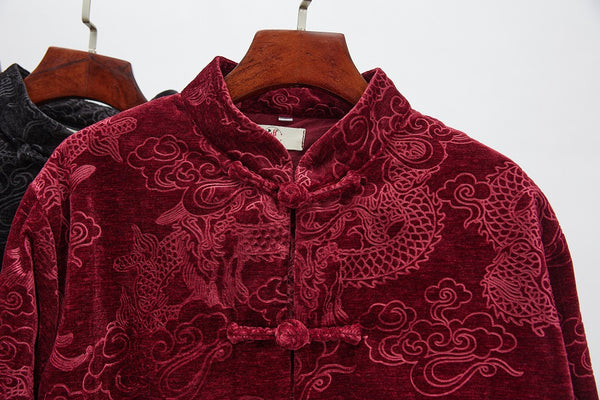 2021 Autumn NEW! Men Retro Chinese Style Linen and Cotton Long Sleeve Thin Jacket