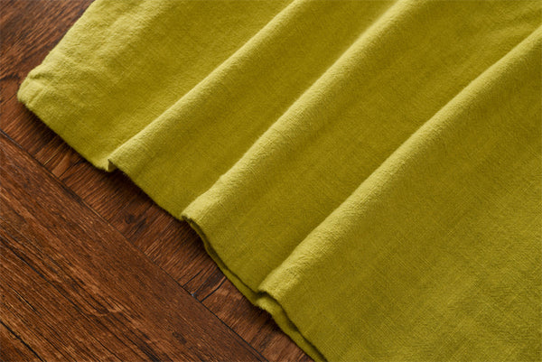 2021 Autumn NEW! Women Simple Retro Style Linen and Cotton Pure Color Top Buckle Blouse Shirt