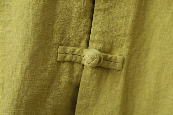 Women Zen Style Linen and Cotton Long Sleeves Thin Jacket