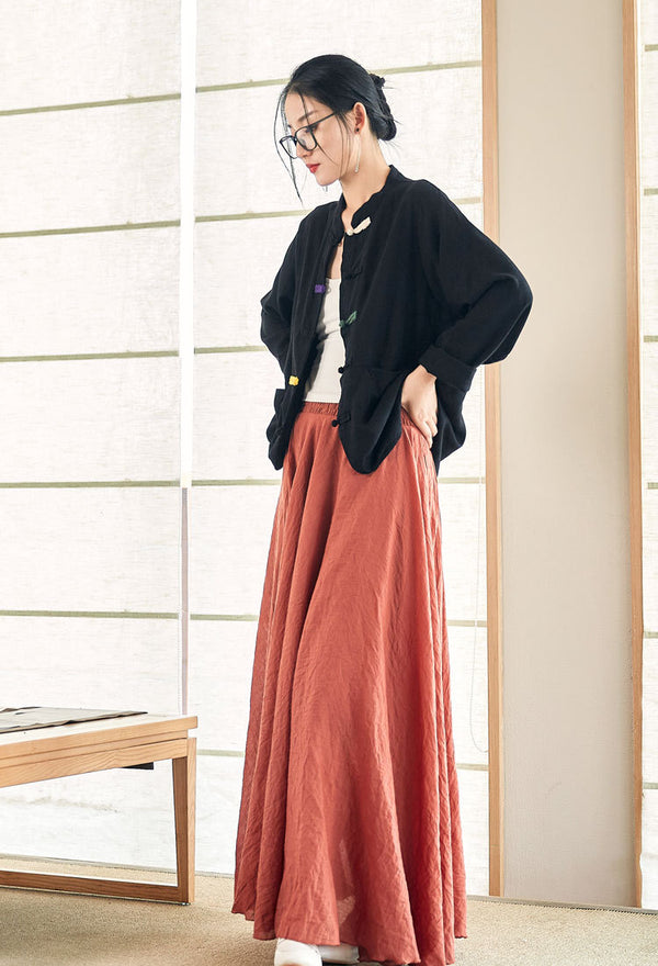 2022 Summer NEW! Women Linen and Cotton Chinese Style Short Jacket