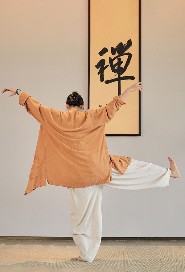 2022 Summer NEW! Women Linen and Cotton Loose Thin Zen Style KungFu Jacket