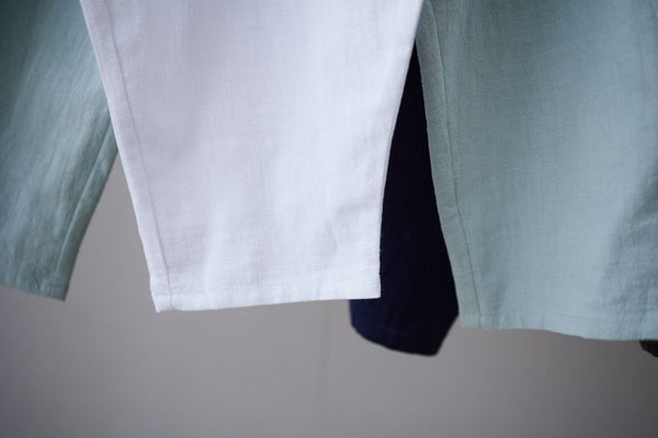 2022 Summer NEW! Men Causal Style Linen and Cotton Big Pockets Small Leg Pants