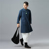 Men Asian Style Long-sleeved Linen and Cotton Tunics