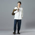 Men Causal Pure Color Cotton and Linen KungFu Jogger Pants