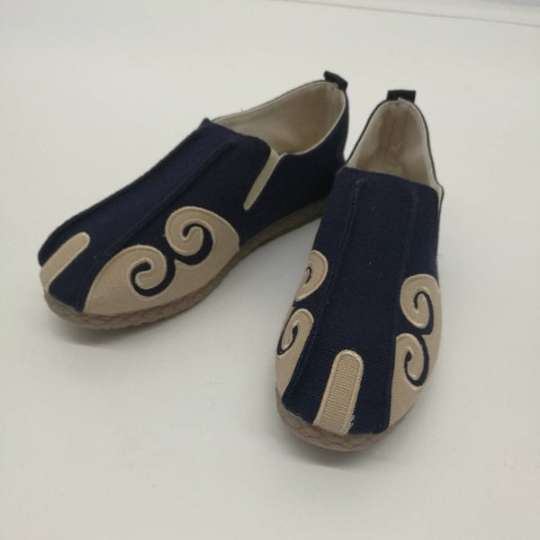 Asian Style Pure Color Natural Canvas Shoes
