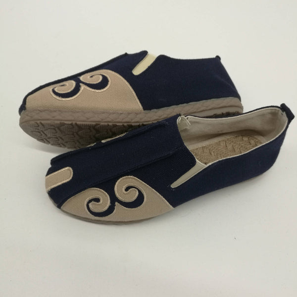 Asian Style Pure Color Natural Canvas Shoes