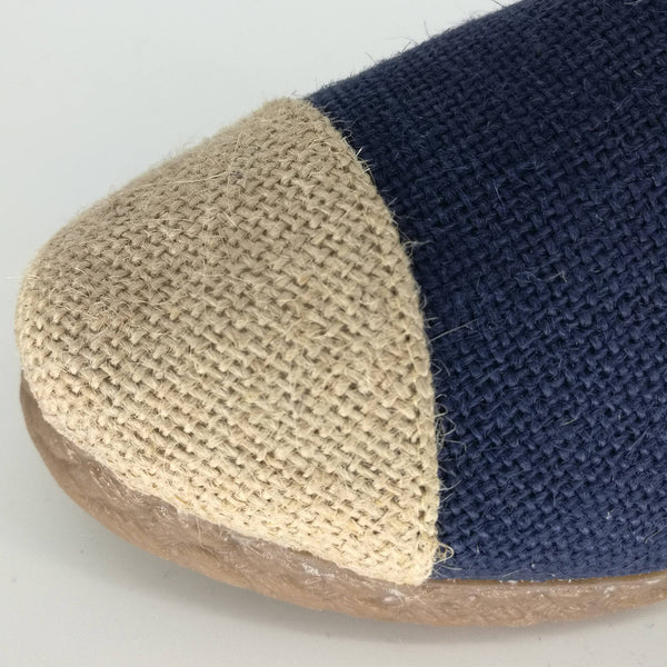 Simple Pure Natural Linen Slip Shoes