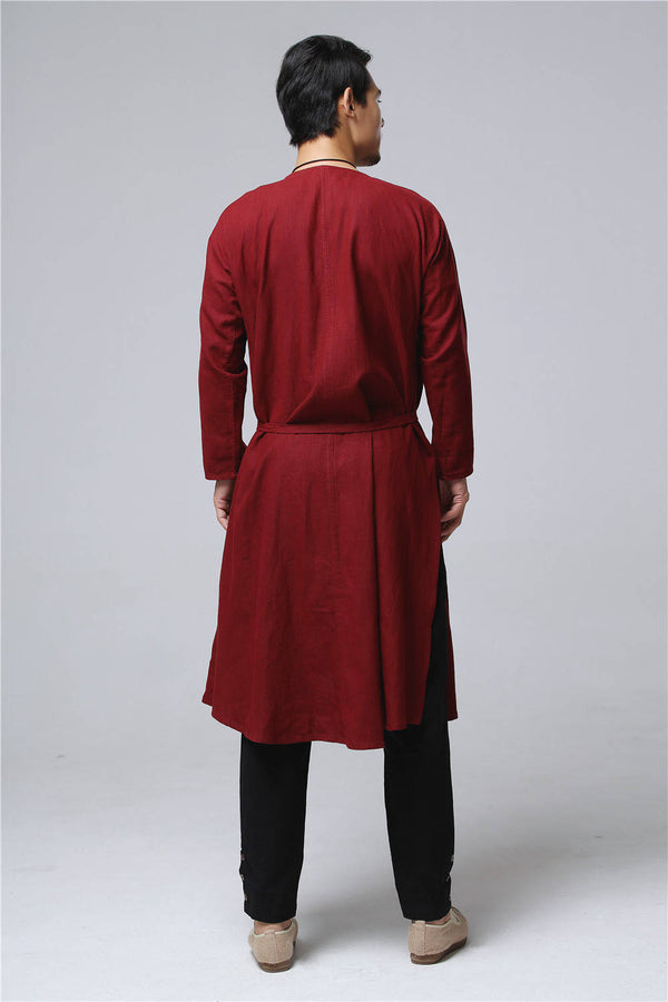 Men Eastern Style Linen and Cotton Shrugs Ponchos