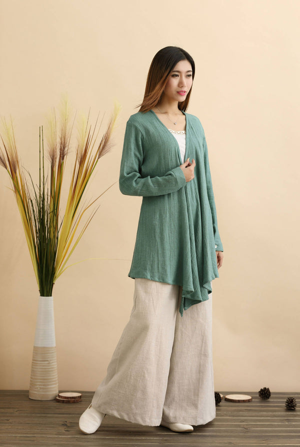Women Eastern Style Linen and Cotton Shrugs