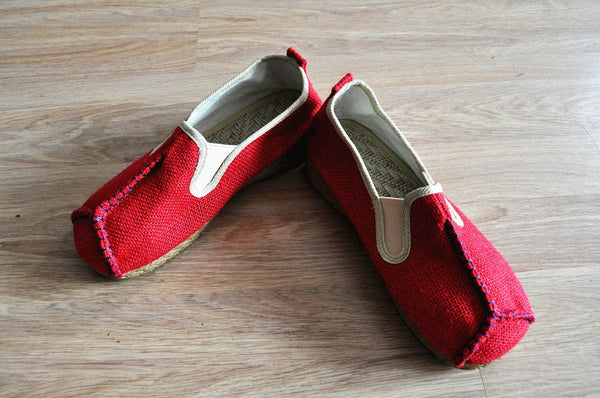 Asian Style Linen Shoes