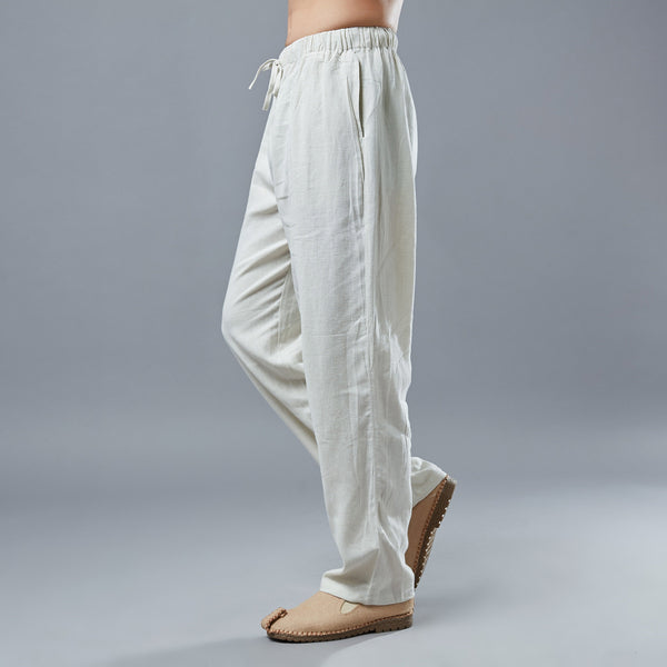 Men Causal Style Linen and Cotton Pants