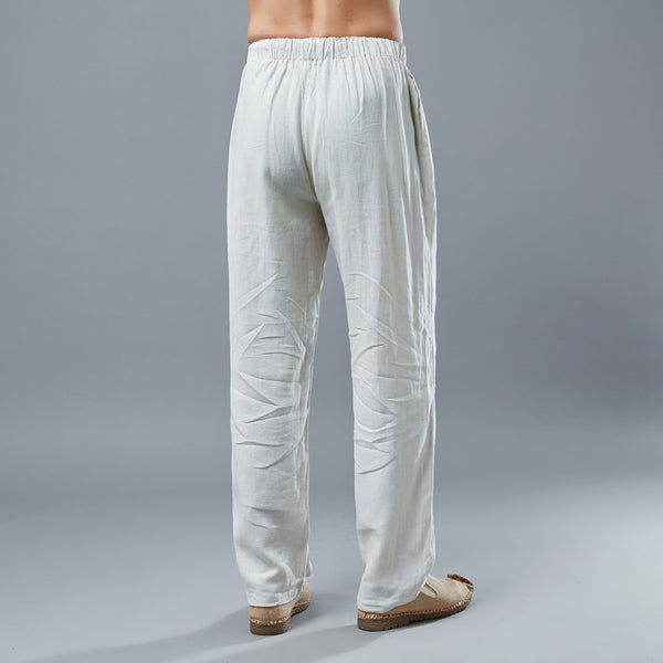 Men Causal Style Linen and Cotton Pants