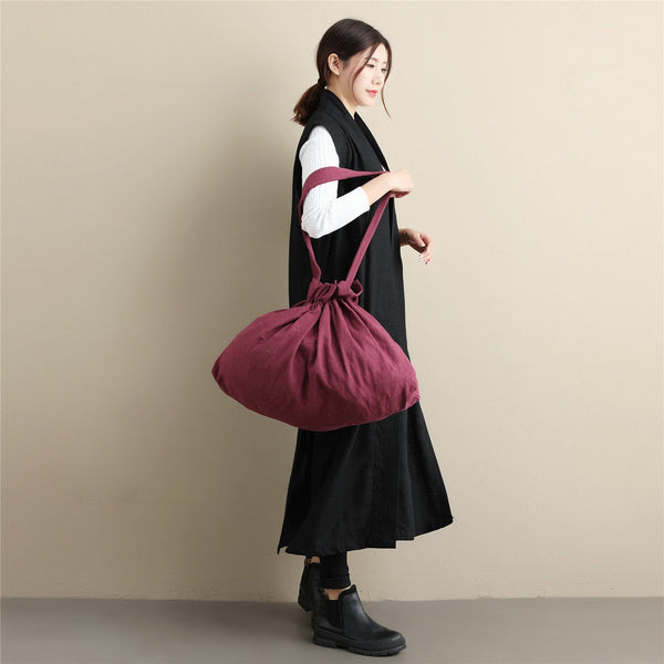 Linen Tote Bag/ Natural Linen Tote Bag/ Organic Linen Bag/ Linen Shopping Bag/ Linen Shoulder Bag/ Linen Beach Bag/ Striped Linen Tote Bag