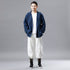 Men Simple Pure Color Linen and Cotton Coat/Jacket Hoodie