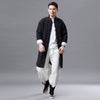 Men Asian Style Linen and Cotton Coat (inner with velvet)