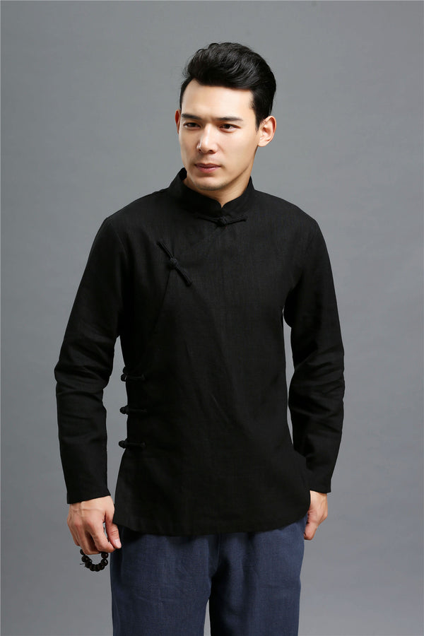 Men ZenFlow Linen Tang Shirt