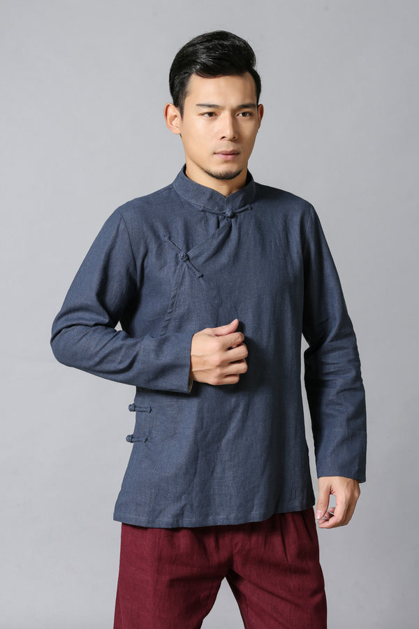 Men ZenFlow Linen Tang Shirt