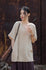 Bamboo Breeze Double-Layer Linen Tee – Textured Ramie-Cotton Short Sleeve Top