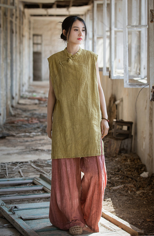 Lightweight, highly breathable, and naturally textured Chinese Style Shirt