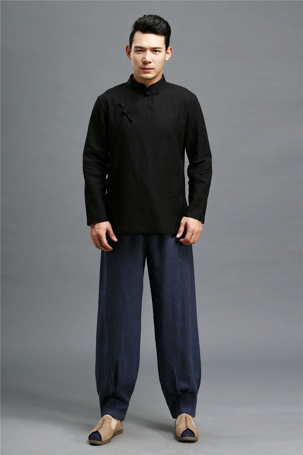 Men ZenFlow Linen Tang Shirt