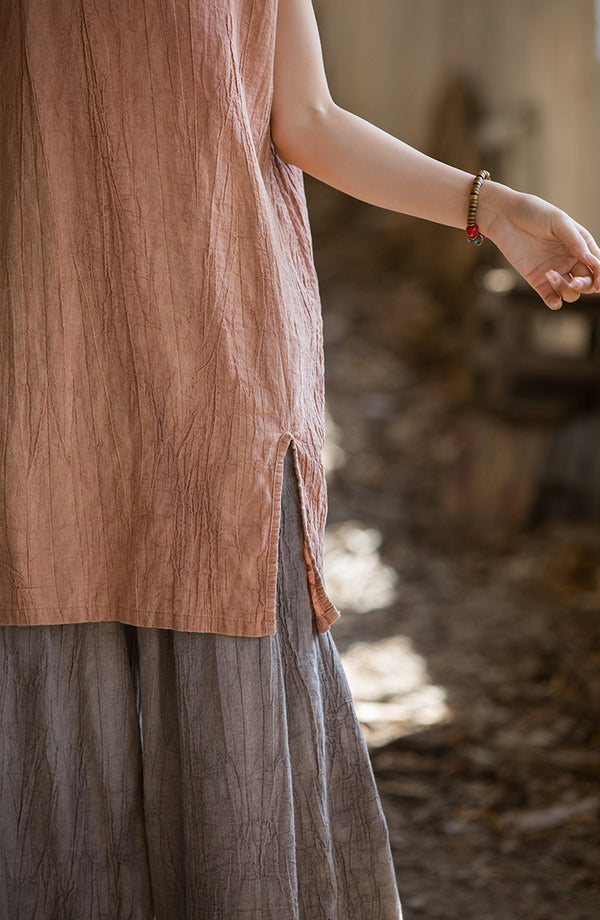 Lightweight, highly breathable, and naturally textured Chinese Style Shirt